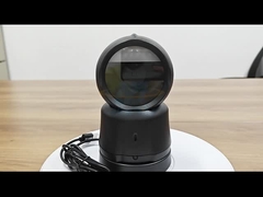 Escaneador de códigos de barras de escritório sem fio de alta velocidade Leitor de códigos de barras 2D sem mãos com base de carregamento