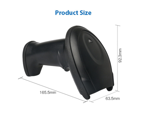 Leitor de código QR 1D 2D portátil sem fio Escaneador de códigos de barras USB CMOS com fio DS5900B-2D