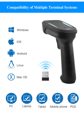 Cable USB Scanner de código de barras 2D portátil com resolução 640x480