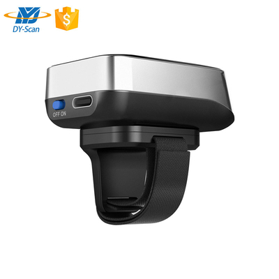 Bluetooth Wireless Wearable Finger Barcode Scanner Android Compatível