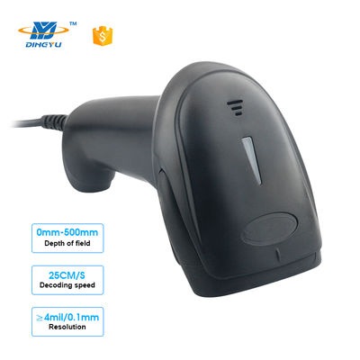 Scanner de código de barras portátil 2D CMOS 640*480 de alta velocidade, 300 leituras/seg, 32 bits, com Bluetooth para PDV de supermercado