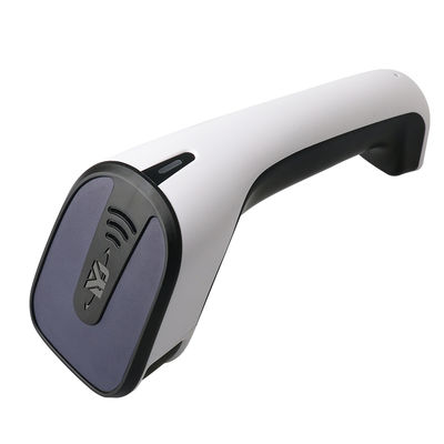 Leitor de código de barras 2D sem fio de 2,4 GHz com leitura de código de barras 1D/2D QR e bateria de 2200mAh para longas horas de trabalho