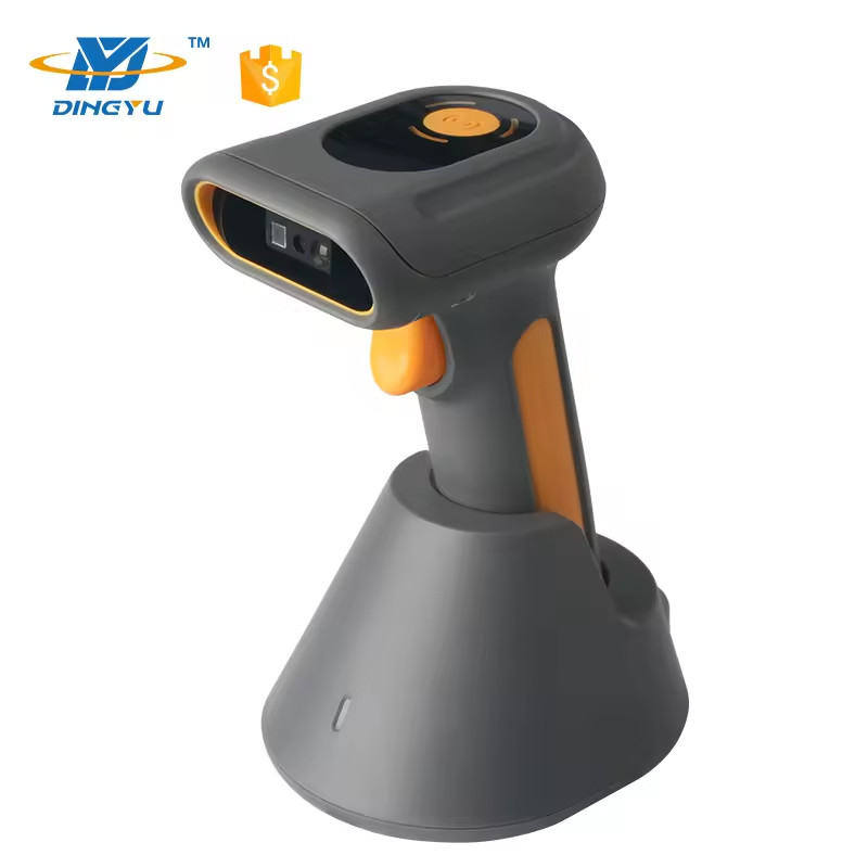 Código QR DPM de alta velocidade 1D 2D Scanner de código de barras industrial portátil DS6530B-2D com suporte de carregamento